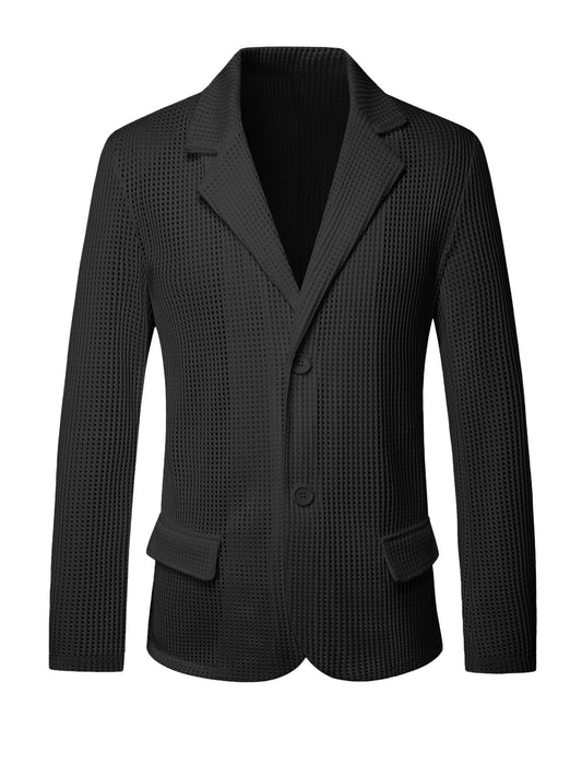 Men’s Perforated Mesh Blazer