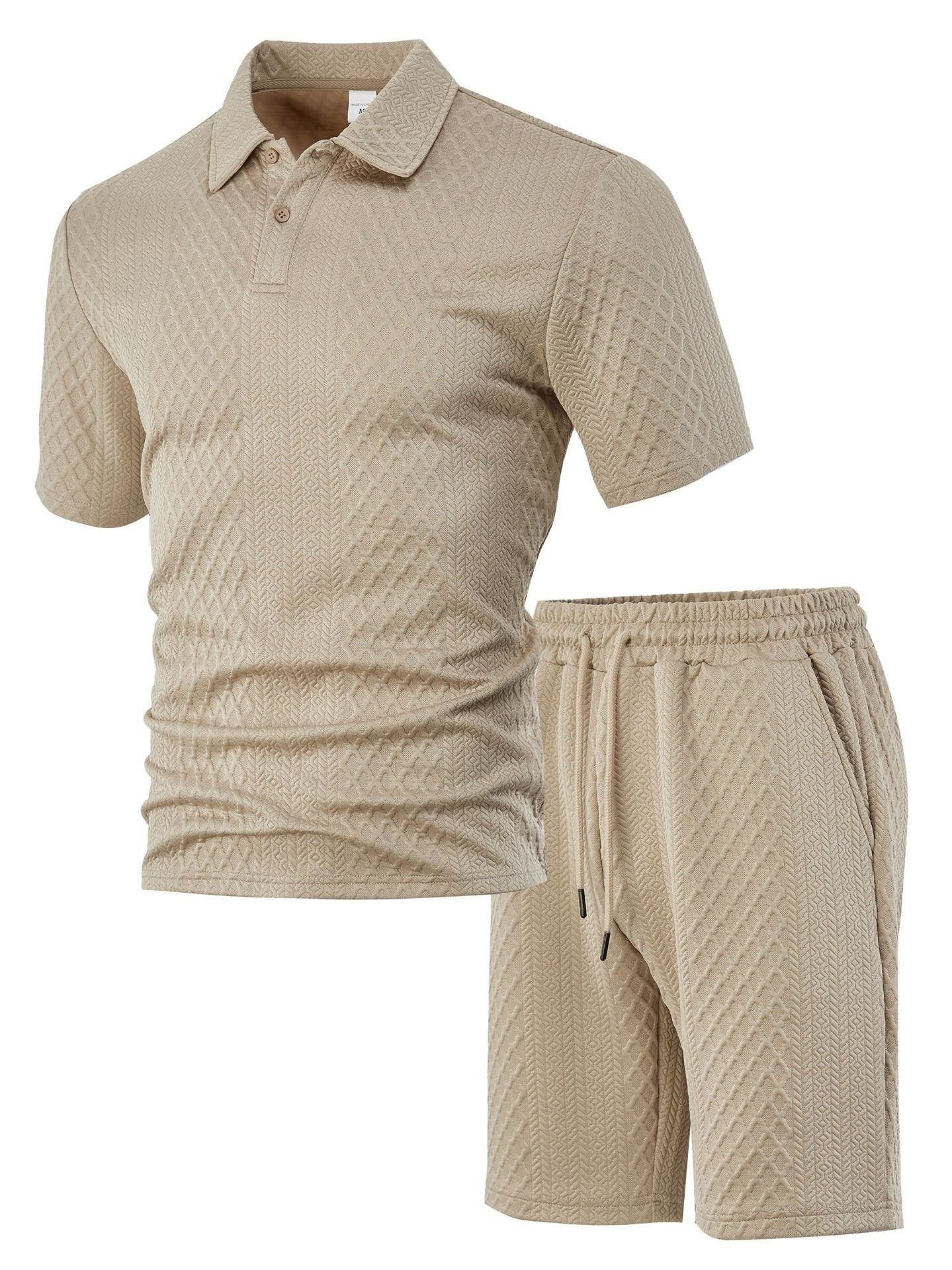 Men’s Waffle Textured 2 Piece Outfit